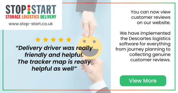 5 star review of a transportation delivery company