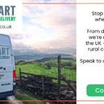 stop start transportation delivering to locations nobody else delivers to, image of a stop start van in the welsh countryside